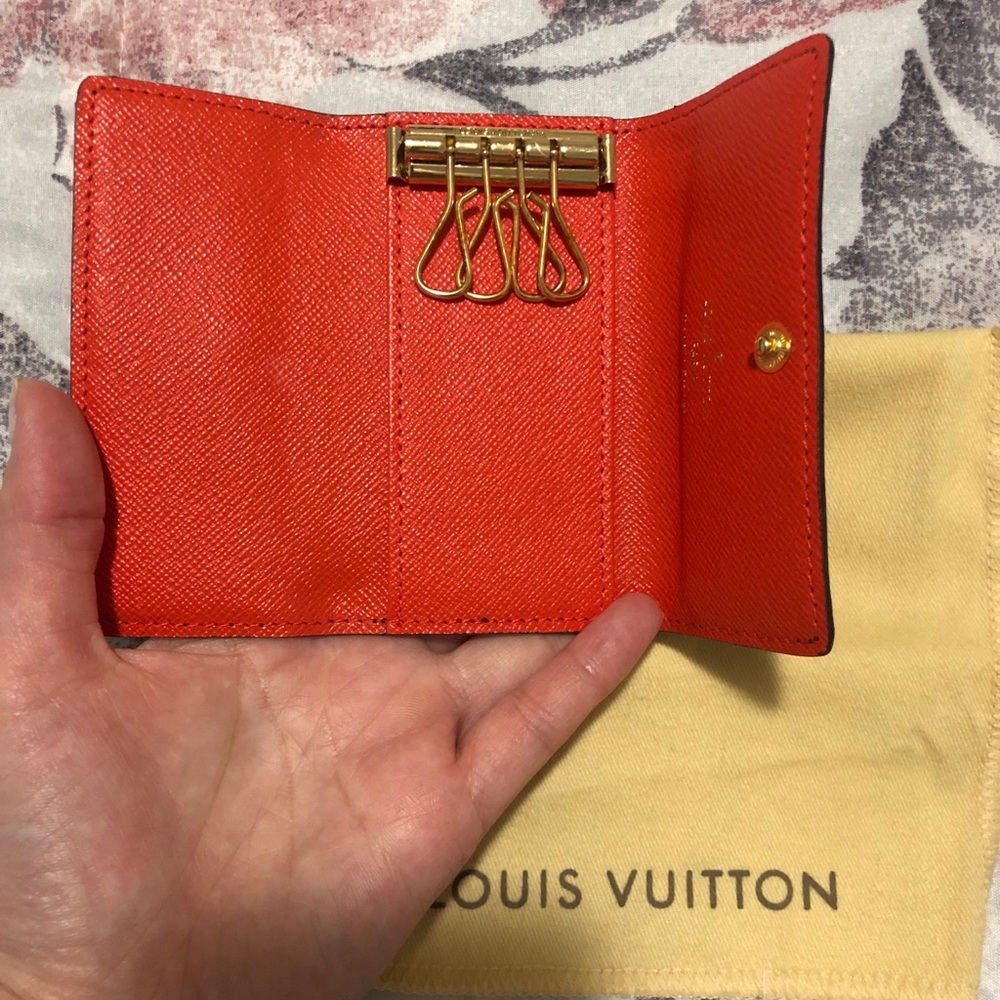 Key Case in bright orange color